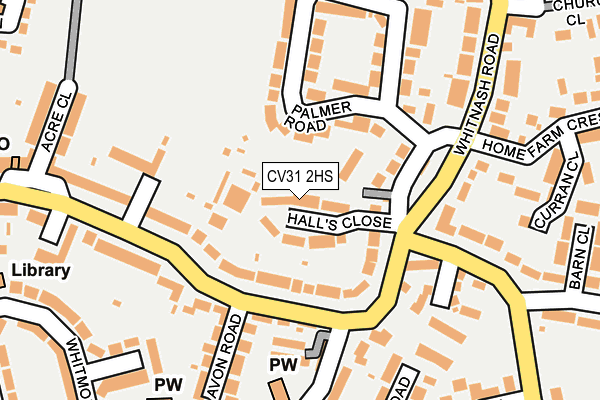 CV31 2HS map - OS OpenMap – Local (Ordnance Survey)
