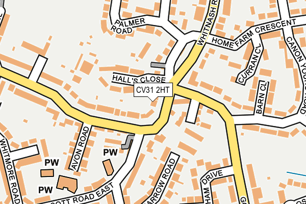 CV31 2HT map - OS OpenMap – Local (Ordnance Survey)