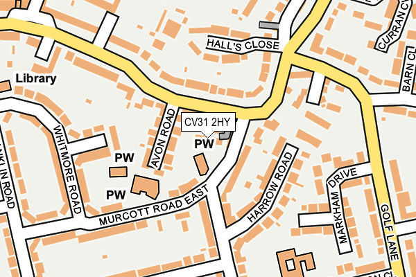 CV31 2HY map - OS OpenMap – Local (Ordnance Survey)