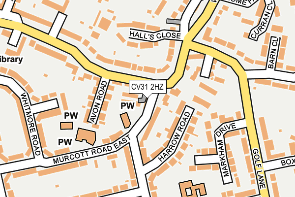 CV31 2HZ map - OS OpenMap – Local (Ordnance Survey)