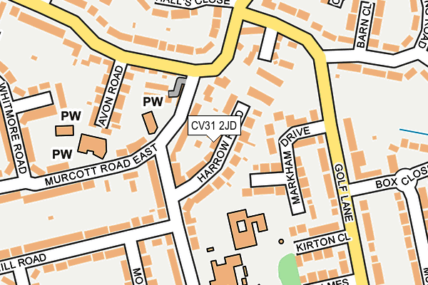 CV31 2JD map - OS OpenMap – Local (Ordnance Survey)