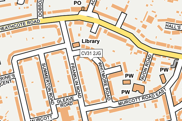 CV31 2JG map - OS OpenMap – Local (Ordnance Survey)