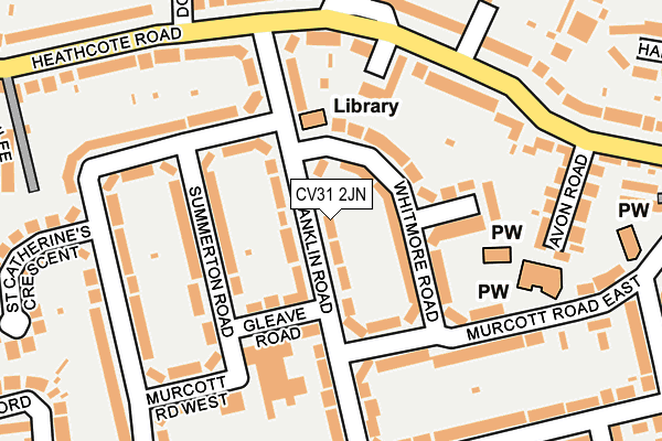 CV31 2JN map - OS OpenMap – Local (Ordnance Survey)