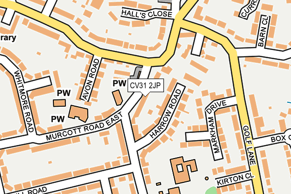 CV31 2JP map - OS OpenMap – Local (Ordnance Survey)