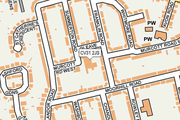 CV31 2JS map - OS OpenMap – Local (Ordnance Survey)