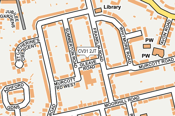 CV31 2JT map - OS OpenMap – Local (Ordnance Survey)