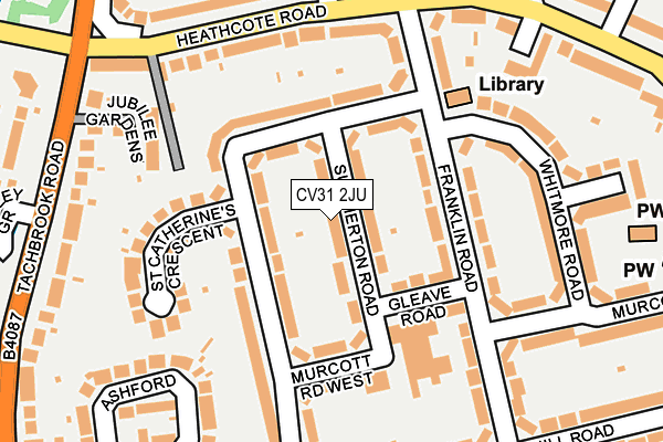 CV31 2JU map - OS OpenMap – Local (Ordnance Survey)