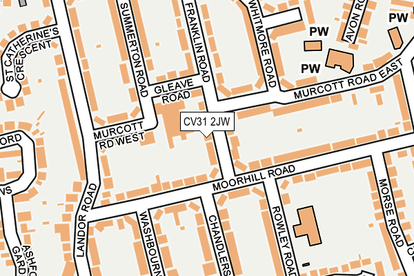 CV31 2JW map - OS OpenMap – Local (Ordnance Survey)