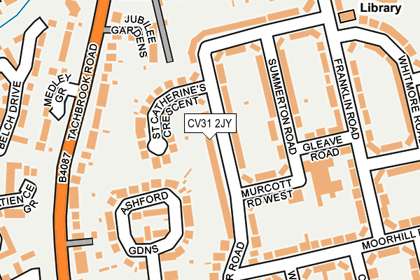 CV31 2JY map - OS OpenMap – Local (Ordnance Survey)