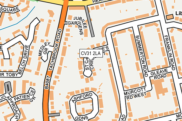 CV31 2LA map - OS OpenMap – Local (Ordnance Survey)