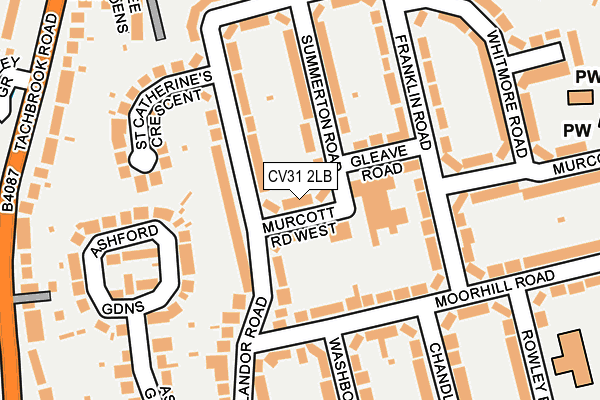 CV31 2LB map - OS OpenMap – Local (Ordnance Survey)
