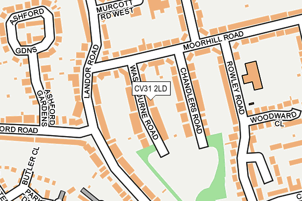 CV31 2LD map - OS OpenMap – Local (Ordnance Survey)