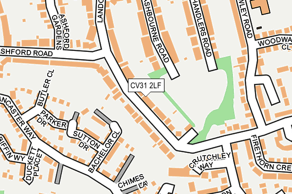 CV31 2LF map - OS OpenMap – Local (Ordnance Survey)