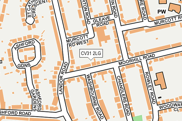 CV31 2LG map - OS OpenMap – Local (Ordnance Survey)