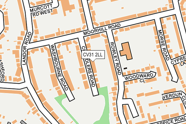 CV31 2LL map - OS OpenMap – Local (Ordnance Survey)