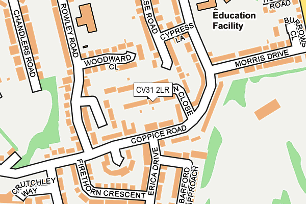 CV31 2LR map - OS OpenMap – Local (Ordnance Survey)