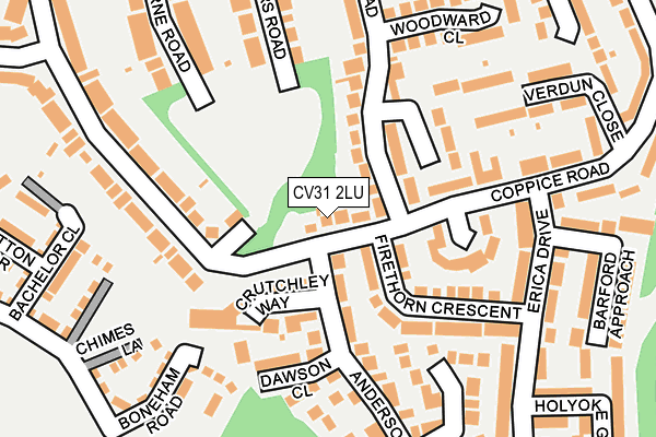 CV31 2LU map - OS OpenMap – Local (Ordnance Survey)