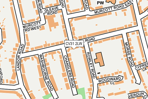 CV31 2LW map - OS OpenMap – Local (Ordnance Survey)