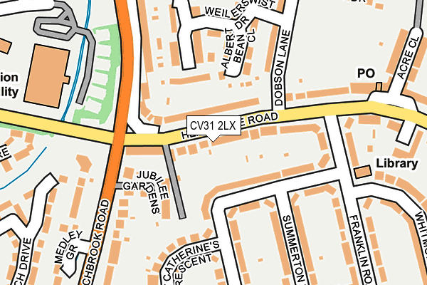 CV31 2LX map - OS OpenMap – Local (Ordnance Survey)