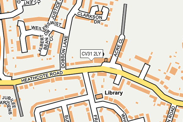 CV31 2LY map - OS OpenMap – Local (Ordnance Survey)