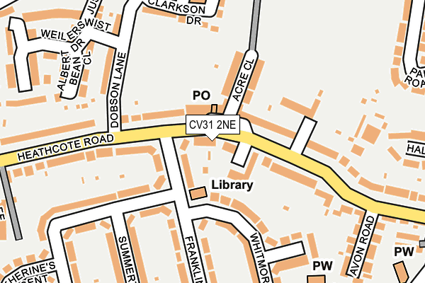 CV31 2NE map - OS OpenMap – Local (Ordnance Survey)