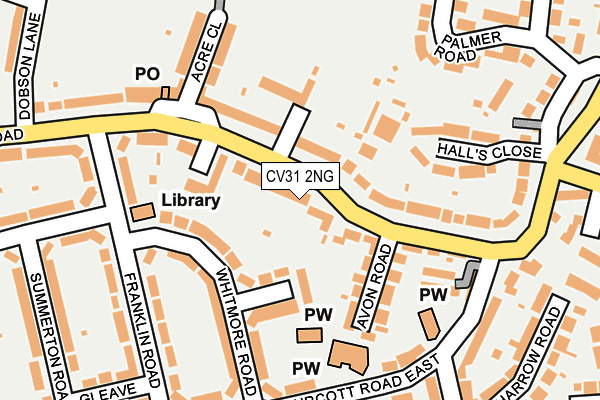 CV31 2NG map - OS OpenMap – Local (Ordnance Survey)