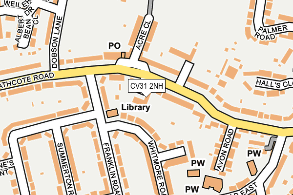 CV31 2NH map - OS OpenMap – Local (Ordnance Survey)