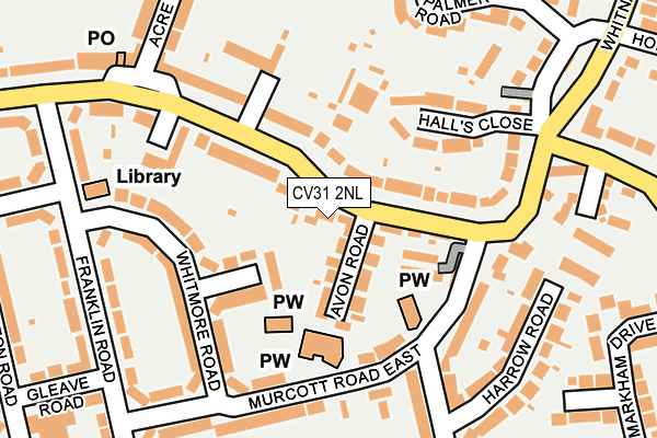 CV31 2NL map - OS OpenMap – Local (Ordnance Survey)