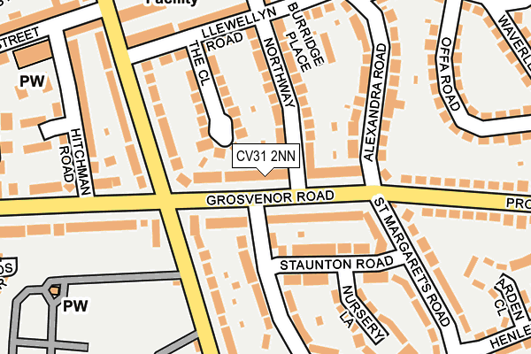 CV31 2NN map - OS OpenMap – Local (Ordnance Survey)