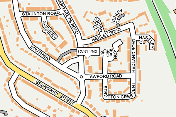 CV31 2NX map - OS OpenMap – Local (Ordnance Survey)