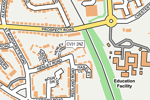 CV31 2NZ map - OS OpenMap – Local (Ordnance Survey)