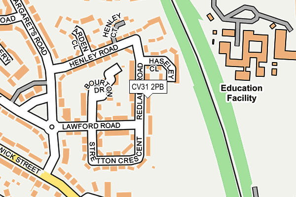 CV31 2PB map - OS OpenMap – Local (Ordnance Survey)