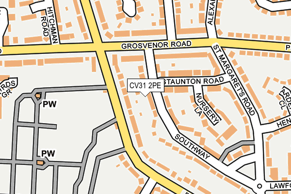 CV31 2PE map - OS OpenMap – Local (Ordnance Survey)