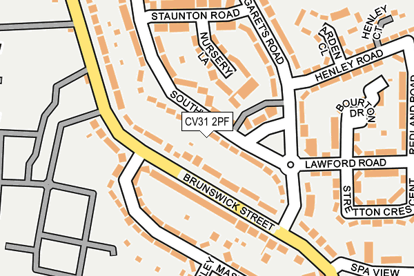 CV31 2PF map - OS OpenMap – Local (Ordnance Survey)