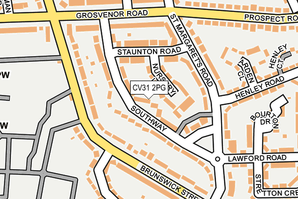 CV31 2PG map - OS OpenMap – Local (Ordnance Survey)