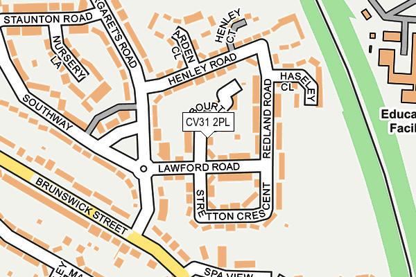 CV31 2PL map - OS OpenMap – Local (Ordnance Survey)