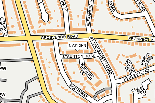 CV31 2PN map - OS OpenMap – Local (Ordnance Survey)