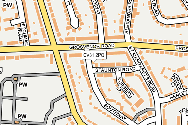 CV31 2PQ map - OS OpenMap – Local (Ordnance Survey)