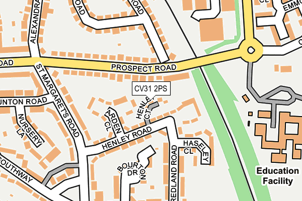 CV31 2PS map - OS OpenMap – Local (Ordnance Survey)