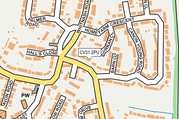 CV31 2PU map - OS OpenMap – Local (Ordnance Survey)