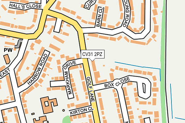 CV31 2PZ map - OS OpenMap – Local (Ordnance Survey)