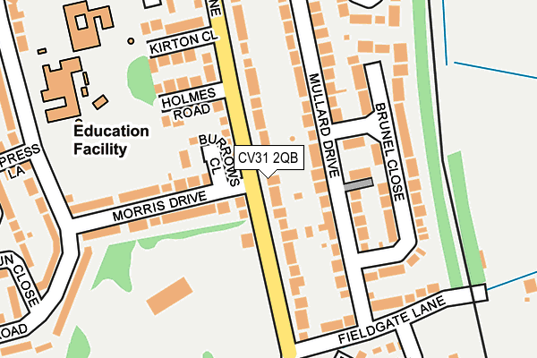 CV31 2QB map - OS OpenMap – Local (Ordnance Survey)