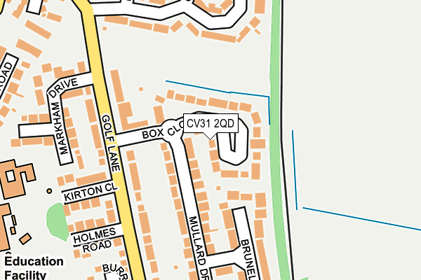 CV31 2QD map - OS OpenMap – Local (Ordnance Survey)