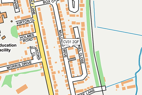 CV31 2QF map - OS OpenMap – Local (Ordnance Survey)