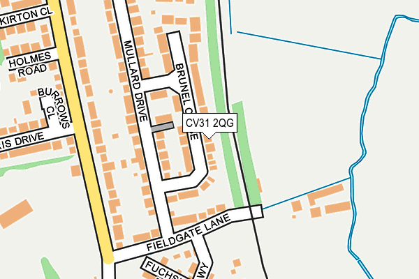 CV31 2QG map - OS OpenMap – Local (Ordnance Survey)