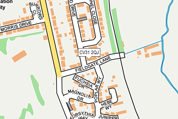 CV31 2QJ map - OS OpenMap – Local (Ordnance Survey)