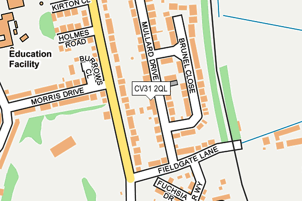 CV31 2QL map - OS OpenMap – Local (Ordnance Survey)