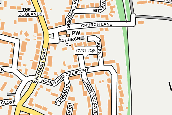 CV31 2QS map - OS OpenMap – Local (Ordnance Survey)