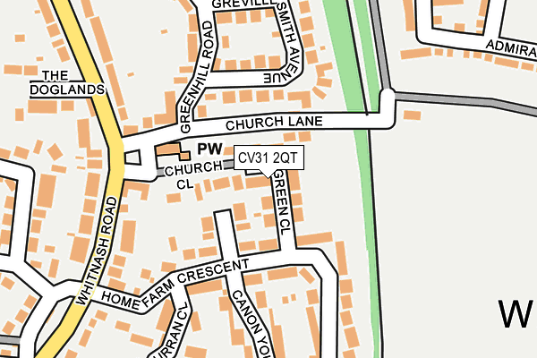 CV31 2QT map - OS OpenMap – Local (Ordnance Survey)
