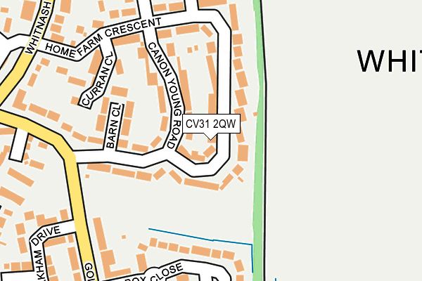 CV31 2QW map - OS OpenMap – Local (Ordnance Survey)